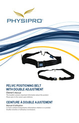 Physipro PELVIC POSITIONING BELT WITH DOUBLE ADJUSTMENT Owner's Manual