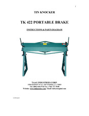Tin Knocker TK 422 Instructions & Parts Diagrams