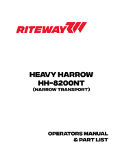 RITEWAY HH-8200NT Operator's Manual