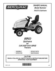 Bercomac BERCO 700272-2 Owner's Manual