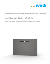 Wedi Fundo Riolito Modular Assembly Instruction Manual