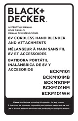 Black & Decker BCKM101 Instruction Manual