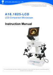 Opto-Edu A18.1825-LCD Instruction Manual