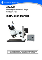 OPTO-EDU A13.1005-BD Instruction Manual