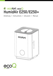 ecofort ecoQ HumidAir E250 Manual