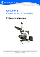 OPTO-EDU A15.1018 Instruction Manual