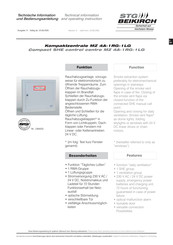 STG-BEIKIRCH MZ 4A-1RG-1LG Technical Information And Operating Instruction