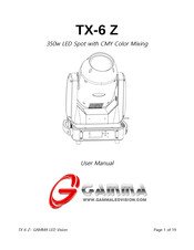 Gamma Led Vision TX-6 Z User Manual