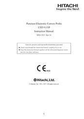 Hitachi UST-9135P Instruction Manual