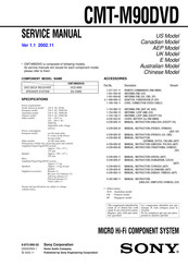 Sony SS-CM90 Service Manual