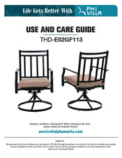 Phi Villa THD-E02GF113 Use And Care Manual