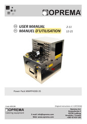 Oprema MMPP4300-35 User Manual