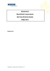 Advantech FWA-T011 Getting Started Manual