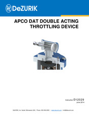 Dezurik APCO DAT Instructions Manual