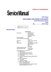 Panasonic DVD-S32EB Service Manual
