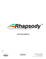 Acuity Brands gotham Renaissance Lighting Rhapsody Instruction Manual