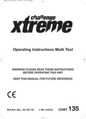 Challenge Xtreme CXMT 135 Operating Instructions Manual