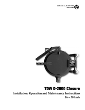 TDW D2000 Installation, Operation And Maintenance Instructions