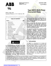 ABB MMCO-9 Instruction Leaflet