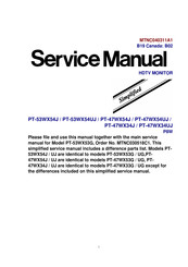 Panasonic PT-47WX33G Service Manual