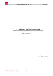 Rohm BU9458KV Application Note