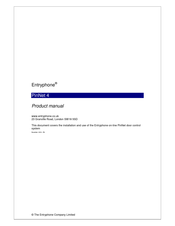 Entryphone PinNet 4 Product Manual