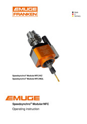 EMUGE Speedsynchro Modular/NFC/MQL Operating	 Instruction