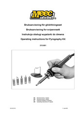 Meec tools 213-001 Operating Instructions Manual