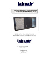 lakeair LAFC-RC2-HEPA Operating And Service Instructions