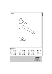 Grohe Essence 32593 Installation Instructions Manual