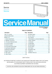 AOC L42H861 Service Manual