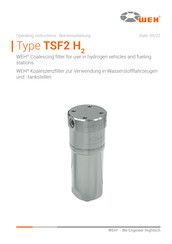 Weh TSF2 H2 Operating Instructions Manual