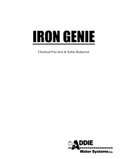 Addie Water Systems IRON GENIE1 Manual