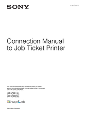 Sony UP-CR25L Connection Manual