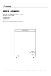 Element ECF70MD1BW User Manual