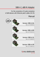 tams elektronik S88-A-BL Manual