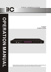 ITC T-6227 Operation Manual
