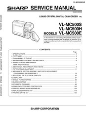 Sharp ViewCam VL-MC500S Service Manual