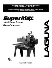 laguna SuperMax DRO Owner's Manual