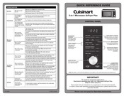 Cuisinart AirFryer Plus AMW-90 Quick Reference Manual
