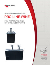 Micro Matic PRO-LINE WINE MDD23W Series Installation, Use & Maintenance Manual