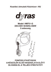 dyras HM751-G Instruction Manual