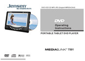 Jensen of Scandinavia MEDIA:LINK 7501 Operating Instructions Manual