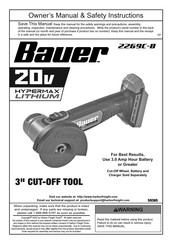 Bauer 2269C-B Owner's Manual & Safety Instructions