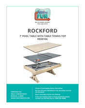 FREETIME FUN ROCKFORD RB3010A Assembly Instructions Manual