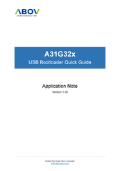 Abov A31G32x Quick Manual