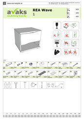 Avaks Nabytok REA Wave 1 Assembly Instructions