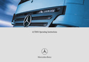 Mercedes-Benz ACTROS 2002 Operating Instructions Manual