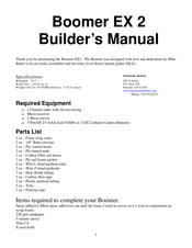 Mountain Models Boomer EX 2 Builder Manual