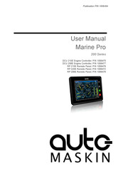 auto maskin Marine Pro DCU RP 210E User Manual